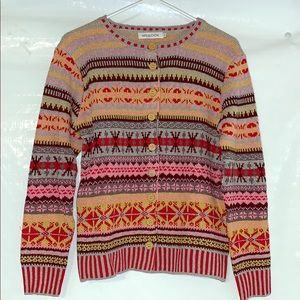 Fair isle button up cardigan
